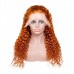 Stema Orange Ginger 13x4 Transparent Lace Front Human Hair Wigs